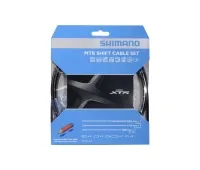 Shimano XTR MTB cable set for front derailleur and rear derailleur, polymer-coated, black