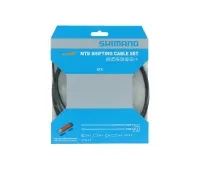 Shimano XTR MTB shift cable set for rear derailleur, polymer-coated, black