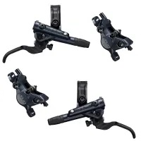 Shimano SLX M7100 I-Spec EV Disc Set, black, 2-piston, front and rear