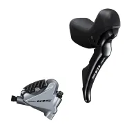 Shimano 105 Disc Brake ST-R7020 STI Shift-Brake Lever 11-speed right + BRR7070 Flatmount Rear Brake Caliper silver