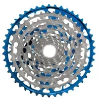 e*thirteen Helix Race XD cassette, 11-speed, 9-46 teeth, nickel-blue