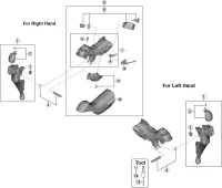 Shimano 105 ST-R7000 Shift/Brake Lever Spare Part | Right-hand Mounting Unit No. 7 – sold out