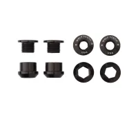 Wolf Tooth Chainring Bolt Set – M8x6mm Single-chainring 4-arm Aluminium black