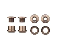 Wolf Tooth Chainring Bolt Set – M8x6mm 1x 4-arm aluminium espresso