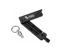 Wolf Tooth 6-Bit System Hex Wrench Multitool – Bit holder / key ring – black