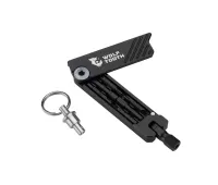 Wolf Tooth 6-Bit System Hex Wrench Multitool – Bit holder / key ring – grey
