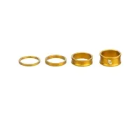 Wolf Tooth Headset Spacer Set – 1 1/8 inch, 4 pieces, aluminium, gold