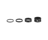 Wolf Tooth Headset Spacer Set – 1 1/8 inch, 4 pieces, black aluminium