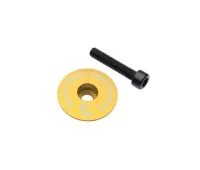 Wolf Tooth Ahead Cap - 1 1/8 inch | Height 1 mm Aluminium gold