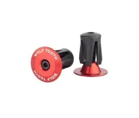 Wolf Tooth Bar Ends – screw-on 16–21.5 mm aluminium red