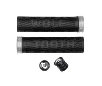 Wolf Tooth Echo Lock On Handlebar Grips 32mm Colour: raw silver/black