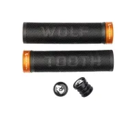 Wolf Tooth Echo Lock-On Handlebar Grips 32mm Colour: orange/black