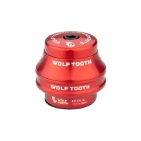Wolf Tooth Premium Headset Upper Cup 1 1/8 inch | EC34 / 28.6 mm Height 25 mm Red