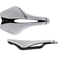 Prologo Dimension Pas Nack saddle, width 143 mm, carbon frame, white and black
