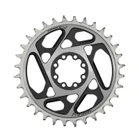 Sram XX SL Eagle T-Type chainring, 8-hole, DM, 3mm offset, black and silver, 36 teeth