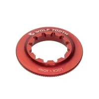 Wolf Tooth Centerlock Lockring – internal thread, aluminium, red