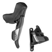 Sram Apex Eagle - XPLR right-hand shift/brake lever, 12-speed + flat-mount disc brake, front wheel