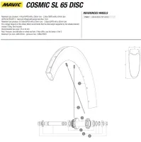 Spare parts for Mavic Cosmic SL 65 Disc wheels, 2021–24 model
