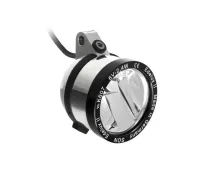 Schmidt Son Edelux II bicycle lamp for hanging mounting, polished silver, 140 cm cable, 100 lux