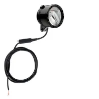 Schmidt Son Edelux II bicycle lamp, black, 140 cm cable, coaxial junction box, 100 lux