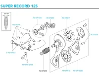 Campagnolo Super Record 12s Rear Derailleur Spare Part RD-SR012TIB | Cable clamp disc + screw
