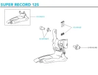 Campagnolo Super Record 12s Front Derailleur Spare Part FD-SR122 | Limit Screws + Springs (2 pieces)