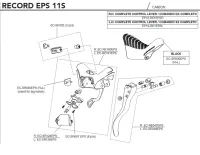 Campagnolo Record EPS 11s Brake and Shift Lever Spare Parts Set EC-RE100EPS | Shift lever + shift mechanism (right)