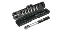 Torque wrench 3–15 Nm, including 6 bits