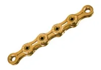 KMC X10 SL TI-NI Gold 10-speed chain, 114 links, including a connecting link