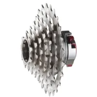 e*thirteen Sidekick DH7 freehub body with integrated 7-speed cassette, 9–24 teeth