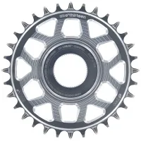 e*thirteen Helix R E-bike chainring | Shimano EP8 / E8000 Direct-Mount | Silver aluminium Boost 34 teeth