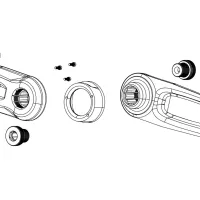 Sram E-Bike ISIS Crank Arm Spare Part | Crank Cap Bosch BDU38 Gen5