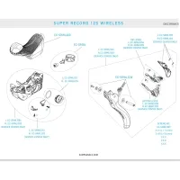 Campagnolo Super Record WRL 12S Brake/Shift Lever Spare Part | Handlebar Clamps (2 pieces)