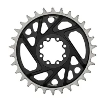 Sram XX T-Type chainring, 8-hole, DM, 3mm offset, black and silver, 36 teeth