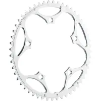 Stronglight Type 130 S 7075-T6 aluminium road bike chainring, 5-arm outer, 130 mm, silver, 46 teeth