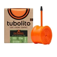 Tubolito X-Tubo CX/Gravel inner tube – 28 inches x 32–50 mm, Schlauvand valve, 60 mm, orange