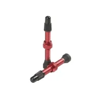 Stan's NoTubes Tubeless Valve Universal | Sclaverand Aluminium red 55 mm 2 pieces - Remaining stock