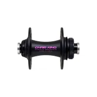 Chris King R45D Ceramic front hub 12x100 Disc Centerlock 24-hole two-tone black punch | black-purple