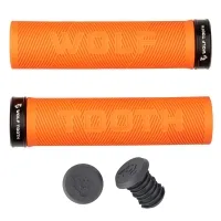 Wolf Tooth Echo Lock On Handlebar Grips 32mm Colour: black/orange