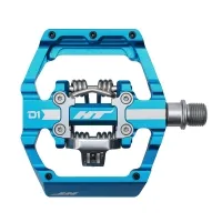 HT Components Platform Hybrid Pedals D1 Duo navy blue incl. cleats
