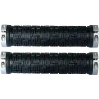 NG Sports Tulsee Lock-On Handlebar Grips – 140 x 31.5 mm, silver